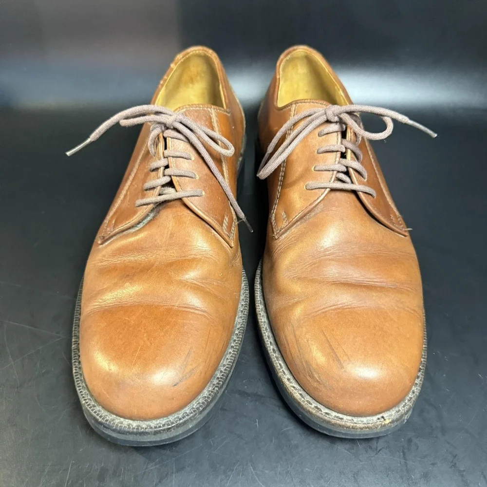 Cole Haan‎ C00066 Tan Leather Derby Dress Shoes Mens 8.5M